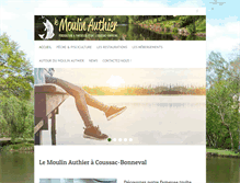 Tablet Screenshot of moulinauthier.com